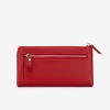 Portofel dama ENZO NORI model ROXAN din piele naturala rosu