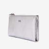 Portofel dama ENZO NORI model ROXAN din piele naturala silver
