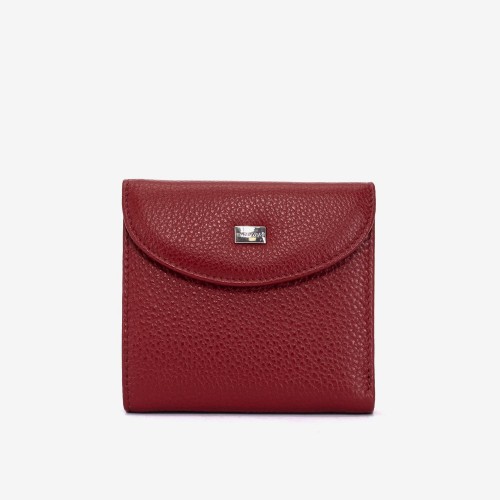Portofel damă ENZO NORI model ENY din piele naturala rosu inchis