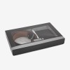 Set cadou cu portofel barbati si curea automata ENZO NORI model ASH din piele negru - Imagine 1